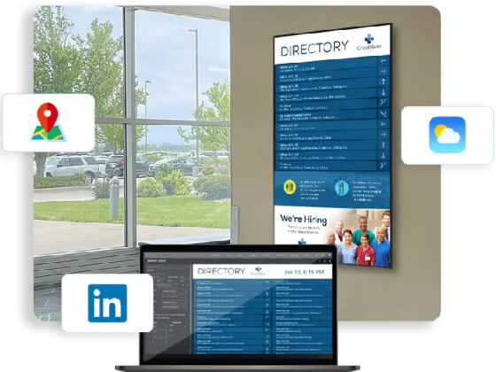Directorios digitales inteligentes para edificios y oficinas